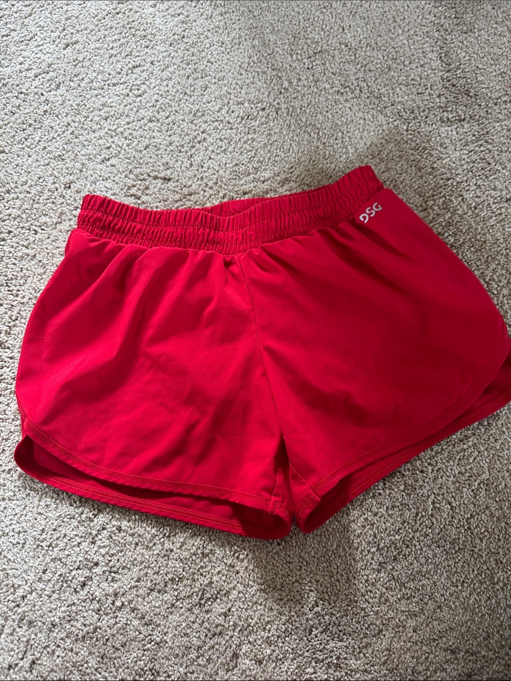 DSG Bright Red Girls' Athletic Shorts